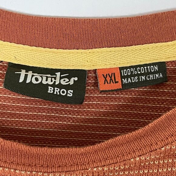 Howler Bros T Shirt Mens XXL Jaquard Short Sleeve Embroidered Patch Outdoors - Picture 4 of 8